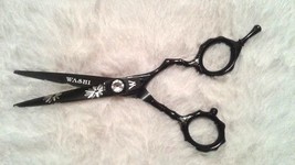 washi black bamboo b-15 shear scissor japanese 440c steel beauty barber hair bun - $125.13