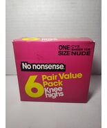 NO NONSENSE - Knee Highs Sheer Toe One Size Nude - 6 Pair - €5,98 EUR