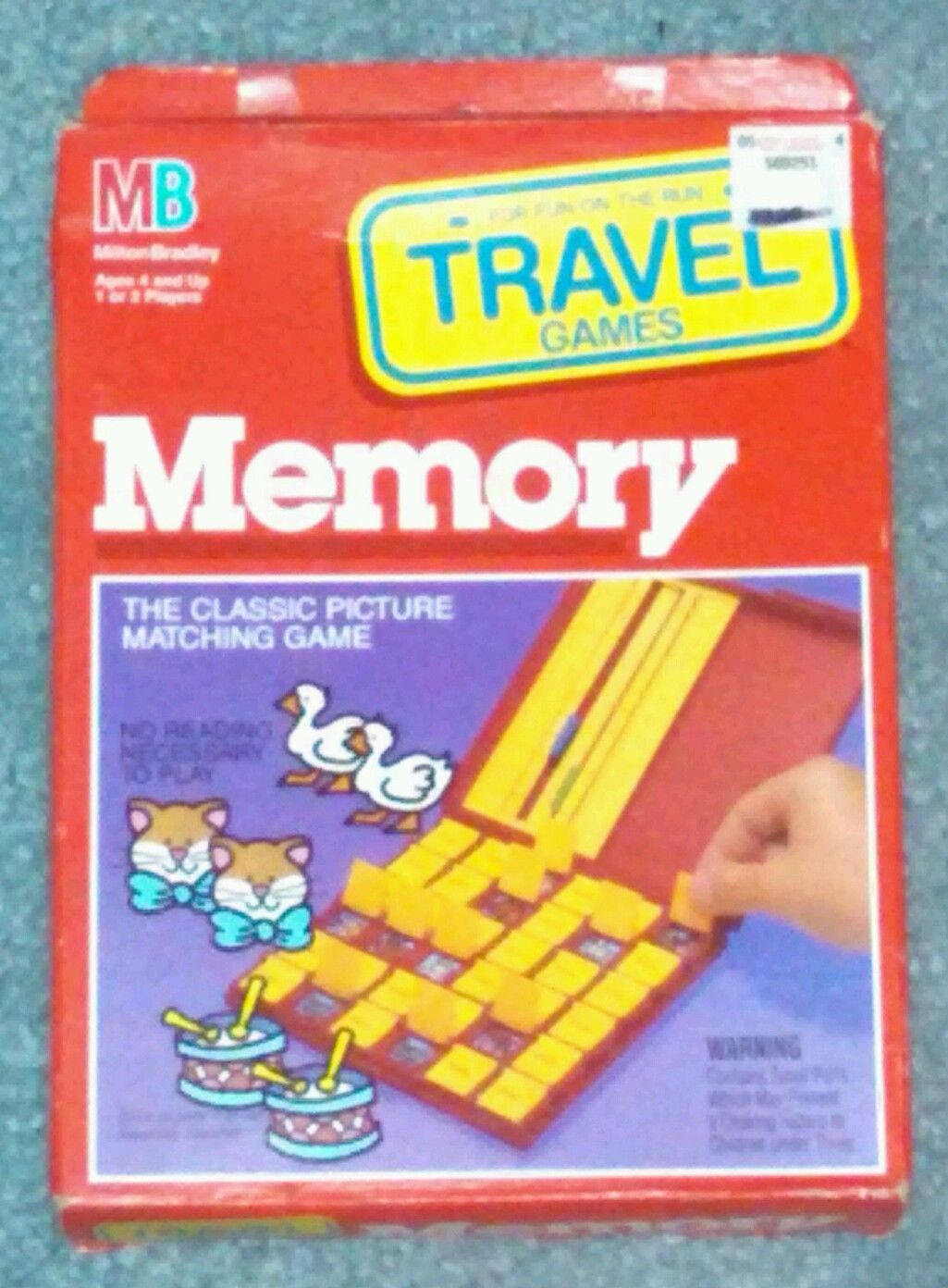 MEMORY GAME TRAVEL MEMORY PICTURE MATCHING GAME 1989 MILTON BRADLEY NEW COMPLETE - $8.00