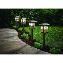 4 Pack - Bronze Gold Solar LED Light Set - Outdoor Path Yard Lighting - $2,510.81 MXN