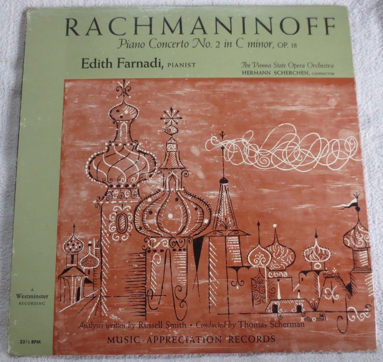 Rachmaninoff - Piano Concerto No. 2 - Edith Farnadi - Scherchen - Westmi... - $9.40