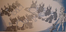 Scottie Dog Kitchen - Dish Towels embroidery pattern Su128 - $5.00