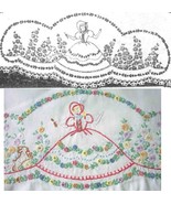 Southern Belle - Crinoline Lady pillowcase crochet &amp; embroidery pattern ... - £3.95 GBP