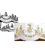 Southern Belle - Crinoline Lady pillowcase crochet &amp; embroidery pattern ... - $5.00