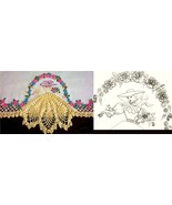 Southern Belle - Crinoline Lady pillowcase crochet embroidery pattern AB... - £3.93 GBP