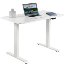 Vivo White 44"X 24" Electric Sit Stand Desk, Height Adjustable Workstation - £175.85 GBP