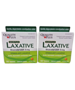 Lot 2 - Quality Plus Bisacodyl 5 mg Gentle Laxative Tablets 50-count/Box... - $44.47 CAD