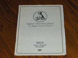 RCA Users Manual RC5220P Digital Video Disc Player - $5.97