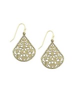 Gold Tone Cut Out Dangle Earrings [Jewelry] - $17.65 CAD