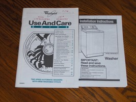 Whirlpool Use and Care Guide 3366864 for Two Speed Automatic Washers - £4.69 GBP