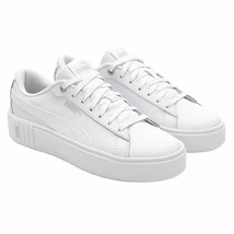 PUMA Ladies&#39; Size 9 Smash Platform Shoe Sneakers, White, Customer Return  - £20.90 GBP