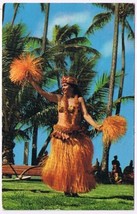 Postcard Tahitian Tamure Dancer At Waikiki Kodak Hula Show Hawaii - £2.95 GBP