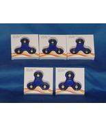 FIDGET HAND SPINNERS  Set of 5  BLUE High Quality BRAND NEW IN BOX - $7.40 CAD