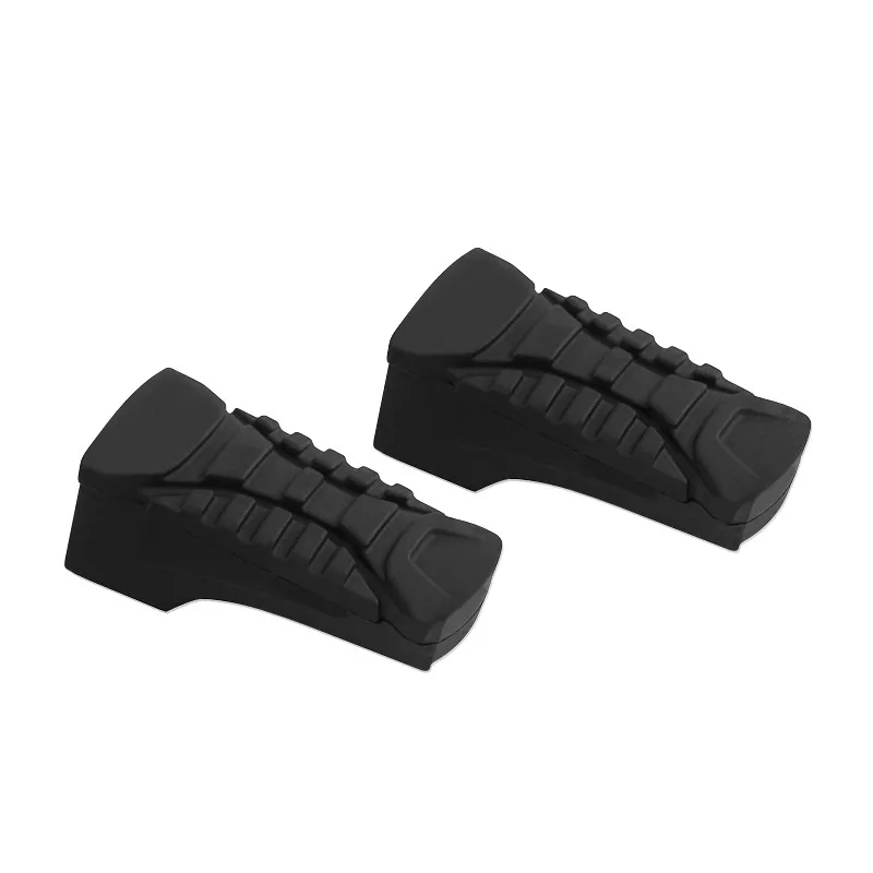 Pair Black Motorcycle Parts FootPegs Rubber Footrest Pedal Foot Peg Cove... - $15.84