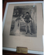  John Dawson WATSON (Attrib.) (1832-1892) FERDINAND &amp; MIRANDA STIPPLE EN... - $4,547.87 MXN