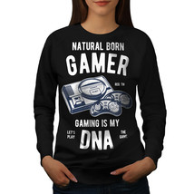 Wellcoda Natural Born Gamer Womens Sweatshirt, My DNA Casual Pullover Jumper - £22.84 GBP+
