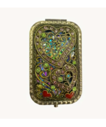 Vintage Handheld Compact Foldable Mirror - Beautiful Heart Design - Idea... - £15.13 GBP