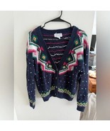 Vintage 80s Margules Fair Isle Cardigan – Size S – Cozy &amp; Classic ❄️✨ - $26.17