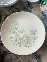 Vintage Town House Ironstone 5pc Blue Floral USA Dinner Plates 10&quot; MCM R... - $909.39 MXN