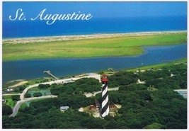 Postcard Aerial View St Augustine Lighthouse St Augustine Florida - £2.32 GBP