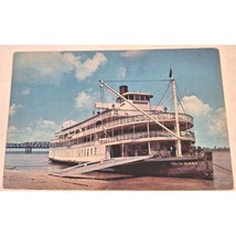 Postcard The Delta Queen at Memphis Tennessee Mississippi River Bridges Chrome - £5.40 GBP