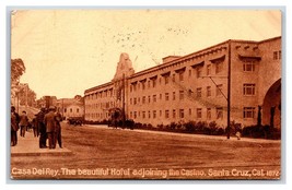 Casa Del Rey and Casino Santa Cruz California CA 1912 Sepia DB Postcard W5 - £9.41 GBP
