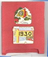 Christmas card 1930 vintage hand worked greeting stickers - €12,05 EUR Christmas card 1930 vintage hand worked greeting stickers - €12,05 EUR