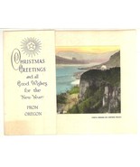 Oregon photo Christmas greeting card vintage Crown Point - £10.46 GBP