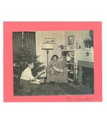 Vintage Christmas greeting card real photo handworked 50&#39;s - €12,07 EUR
