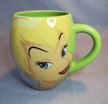 Disney Tinkerbell Dream Coffee Mug Cup Green Peter Pan Large Barrel Shap... - $21.73
