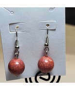Pink "Crackle" Earrings - $2.00