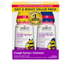 Zarbee&#39;s Children&#39;s Cough + Immune, Day &amp; Night Value Pack, 2-6 Years Na... - £47.14 GBP