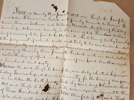 1860 Antique Handwritten Bond Ridley Township Delaware Co Sample Gesner Eskine - £71.62 GBP