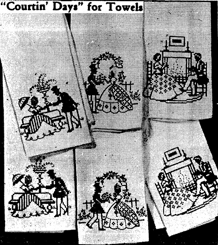 Courtin&#39; Days- Southern Belle &amp; Beau transfer embroidery cross stitch ww582 - $5.00