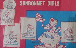 Sunbonnet Girls Kitchen Towels embroidery pattern Su183   - £3.96 GBP