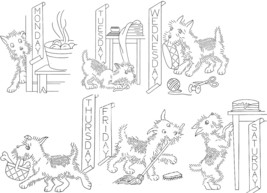 Terrier Dog / Puppy DOW Towels embroidery pattern mo7060   - £3.96 GBP