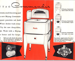 Maytag Commander Washing Machine 1940 Vintage Advertisement Pamphlet - £20.11 GBP