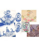 5*Southern Belle - Crinoline Lady pillowcase embroidery pattern transfer... - $5.00