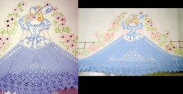 Southern Belle -Crinoline Lady pillowcases crochet embroidery pattern mo... - £3.99 GBP