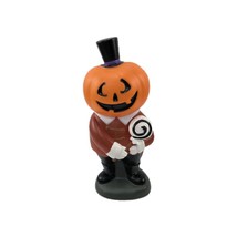 Hyde &amp; Eek Dapper Jack o Lantern Blown mode Halloween Pumpkin Figure Target - $38.02
