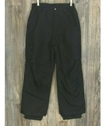 Iceburg Outer Wear Snow Pants Women&#39;s 8 Black Zipper Elastic Waist Polye... - £9.55 GBP