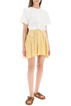 Isabel Marant Etoile Women&#39;s $345 Jorena Honey Embroidered Laced Mini Skirt M 38 - £81.49 GBP