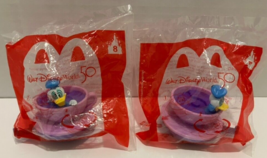 McDonalds Happy Meal #8 Donald Duck Teacup Mad Tea Party Disney 50th 2021 (2) - £7.87 GBP