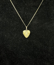 F.M. Co 1/20 10K Gold Filled Gf Heart Shaped Locket w/ Fm Co 12k Gf Necklace - £96.80 GBP
