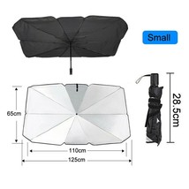 Foldable Car Windshield  Shade Umbrella 125CM 140CM UV Cover  Heat Insulation Fr - £68.81 GBP