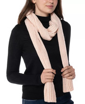 Style &amp; Co Solid Ribbed Muffler Scarf Blush Pink - NWT - £7.16 GBP