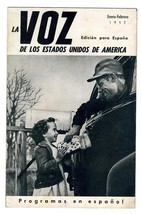 La VOZ de Los Estados Unidos de America February 1952 Spanish Edition - £9.34 GBP