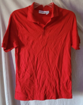 Men Compass Polo Shirt Size XL Red Casual Camping Hiking Cookout Nice - $9.99