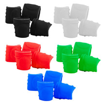 Set of 5 Different Colored Knee & Elbow Pad Sets for Wrestling Action Figures - £46.14 GBP
