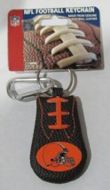 NFL Cleveland Browns Brown Football Textured Keychain w/Carabiner by GameWear - £18.87 GBP